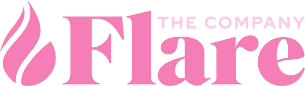 The Company Flare logo in two different shade of pink.