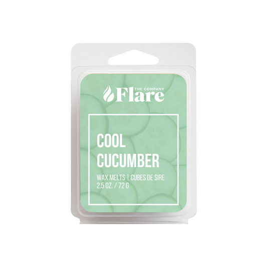 Picture of Cool Cucumber Wax Melt against a white background.