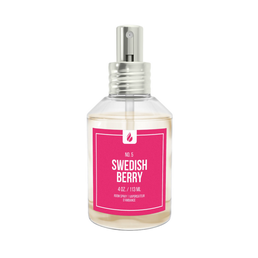 Picture of Swedish Berry room spray against a white background.